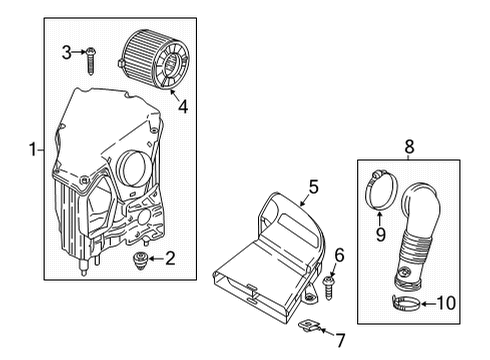 2025 Audi Q5 Sportback Air Intake Diagram