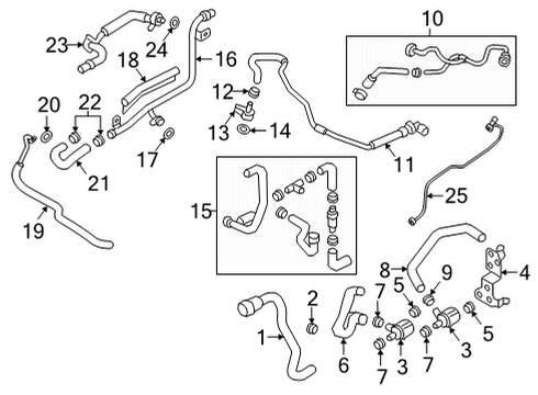 2025 Audi A4 Quattro Hoses, Lines & Pipes Diagram