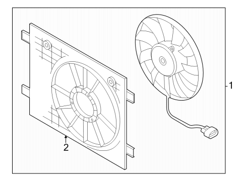 2024 Audi Q4 e-tron Cooling Fan Diagram 2