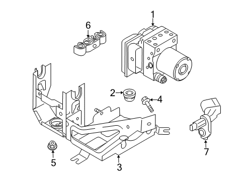 2014 Audi R8 ABS Components Diagram