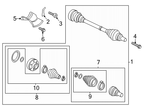 2025 Audi Q7 Drive Axles - Rear