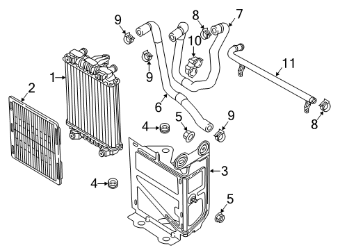 2017 Audi A3 Quattro Radiator & Components Diagram 2