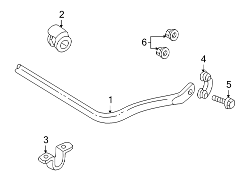 2004 Audi Allroad Quattro Stabilizer Bar & Components Diagram 2