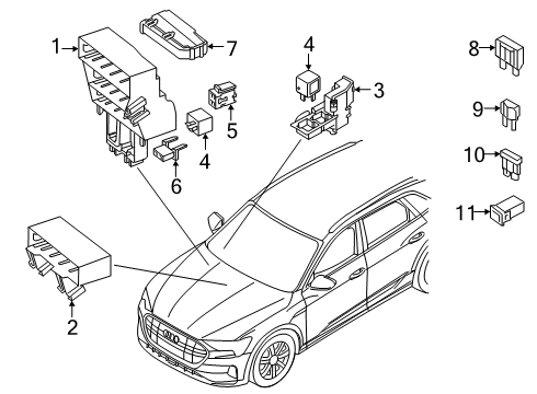 2020 Audi e-tron Sportback Fuse & Relay Diagram 3