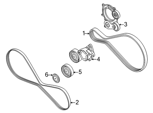 2022 Audi RS6 Avant Belts & Pulleys