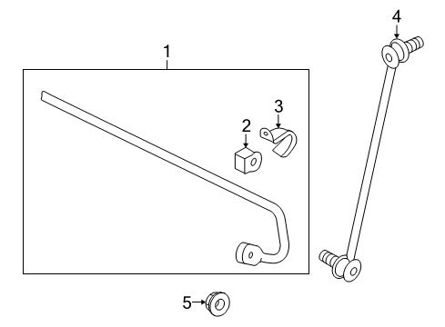 2009 Audi TT Quattro Stabilizer Bar & Components Diagram 3