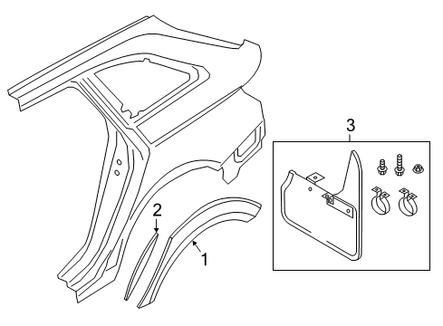 2024 Audi A4 allroad Exterior Trim - Quarter Panel