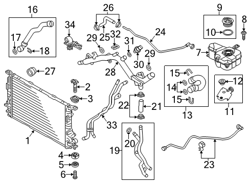 2013 Audi A8 Quattro Pipe Assembly Diagram for 06E-121-045-BB