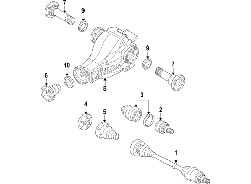 2017 Audi A7 Quattro Differential - Rear