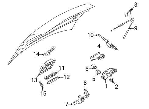 2011 Audi TT Quattro Lock & Hardware Diagram