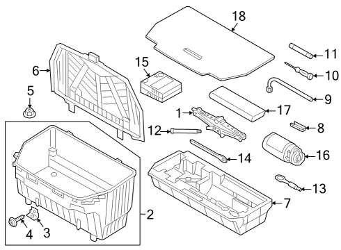 2024 Audi SQ8 e-tron Sportback Jack & Components