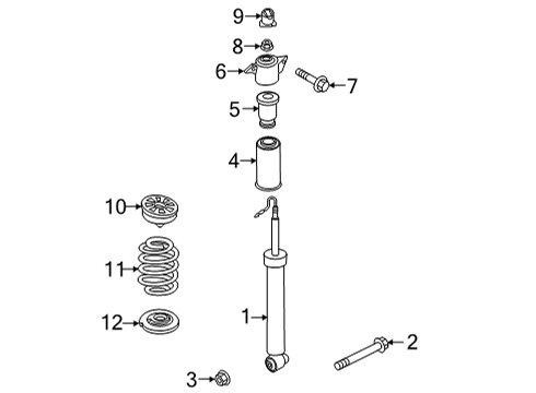 2020 Audi A6 Quattro Shocks & Components Diagram 3