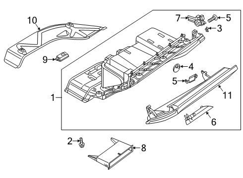 2020 Audi S8 Glove Box