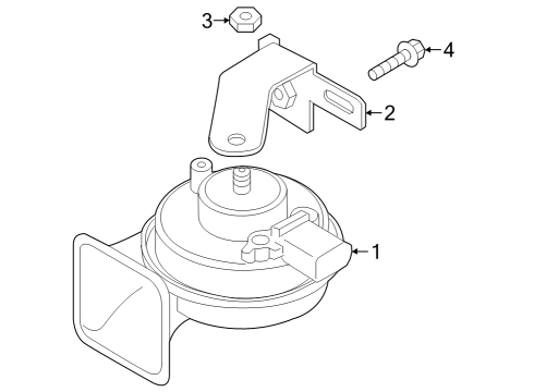 2024 Audi SQ8 e-tron Sportback Horn