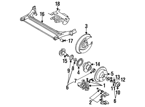 1993 Audi 90 Rear Brakes Diagram