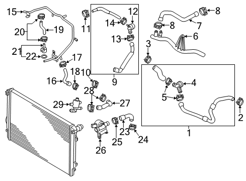 2016 Audi A3 Hoses, Lines & Pipes Diagram