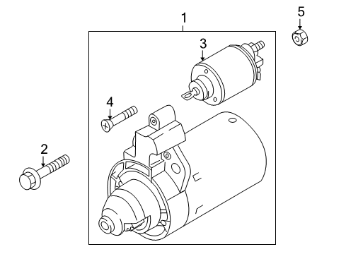 2009 Audi R8 Starter Diagram for 02Z-911-023-LX