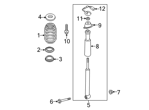 2018 Audi A3 Quattro Shocks & Components Diagram 3