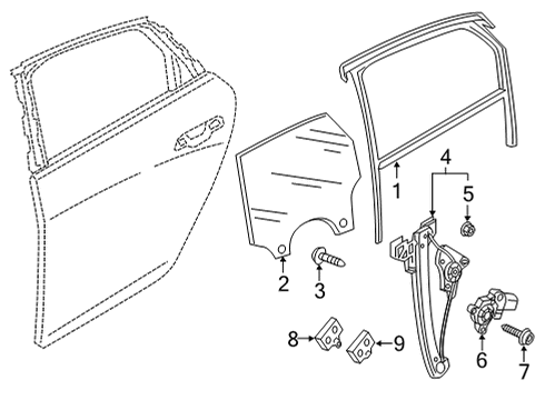 2024 Audi A6 allroad Rear Door Diagram