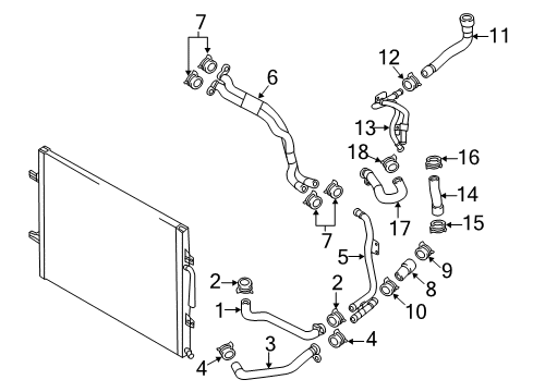 2014 Audi RS7 Hoses, Lines & Pipes Diagram 3
