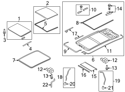 2013 Audi allroad Sunroof Diagram