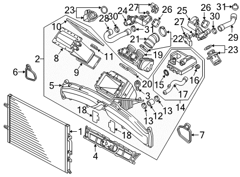 2018 Audi RS7 Intercooler Diagram