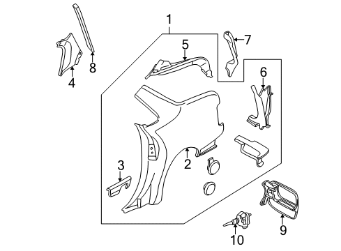 1998 Audi A8 Fuel Door Diagram