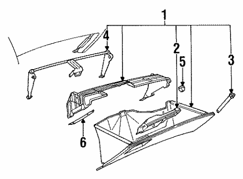 1995 Audi 90 Quattro Glove Box