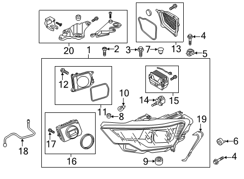 2019 Audi A6 Quattro Bulbs Diagram