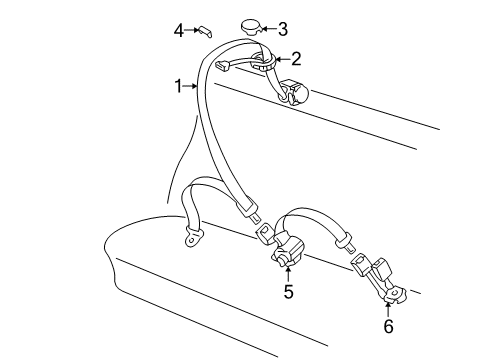 1997 Audi A8 Quattro Rear Seat Belts Diagram