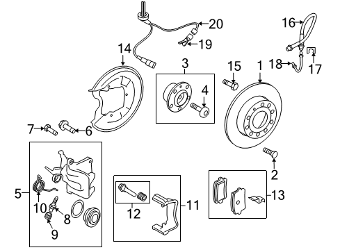 2008 Audi TT Quattro Anti-Lock Brakes Diagram