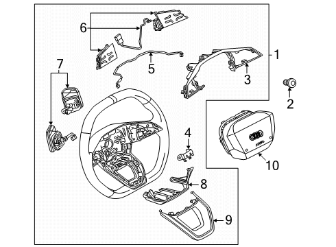 2025 Audi SQ6 e-tron Steering Wheel & Trim