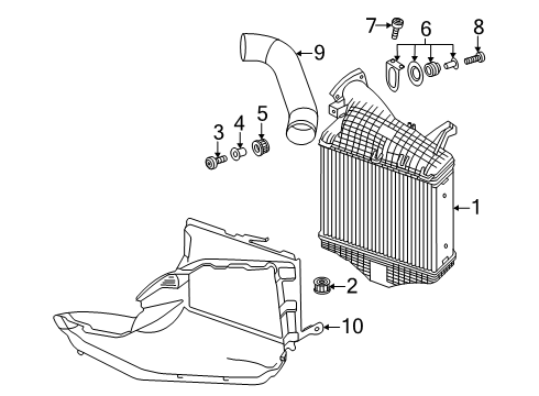 2025 Audi SQ7 Intercooler Diagram