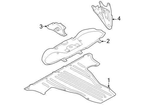 2022 Audi Q4 e-tron Under Cover & Splash Shields - Body Diagram 2