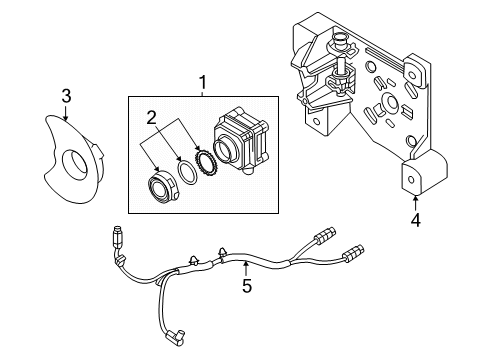 2025 Audi SQ7 Electrical Components - Front Bumper Diagram 2