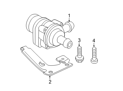 2013 Audi TTS Quattro Mount Bracket Diagram for 1K0-121-093-AR