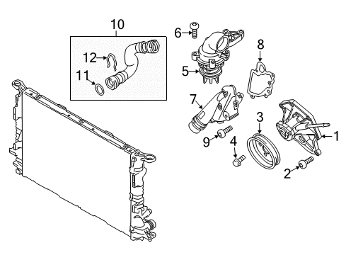 2013 Audi A6 Quattro Water Pump Diagram 4