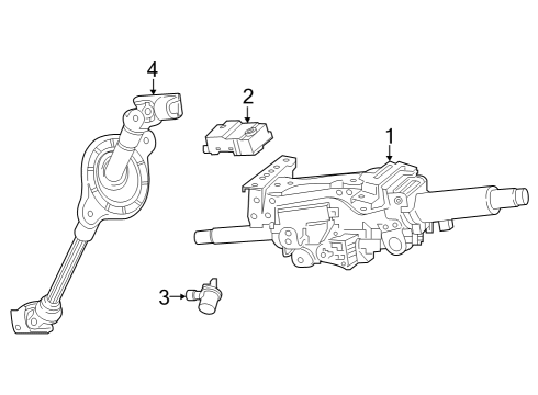 2024 Audi S8 Steering Column Assembly Diagram