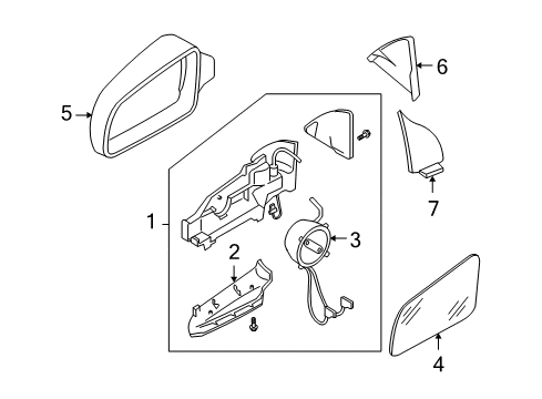 2007 Audi A3 Quattro Mirrors Diagram