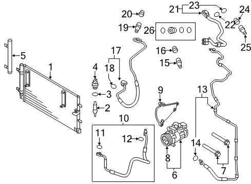 2016 Audi S4 A/C Compressor Diagram