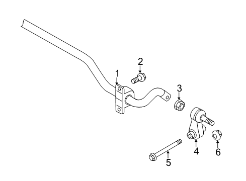 2018 Audi A3 Quattro Stabilizer Bar & Components Diagram 3