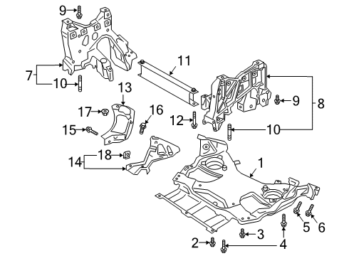 2024 Audi S8 Stabilizer Bar Stud Diagram for N-912-730-01
