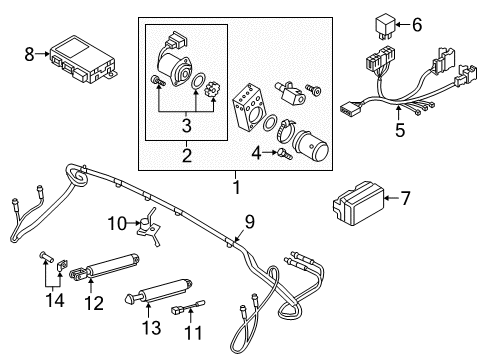 2020 Audi A5 Quattro Motor & Components Diagram