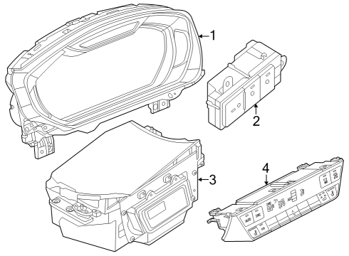 2022 Audi Q4 e-tron Cluster & Switches Diagram