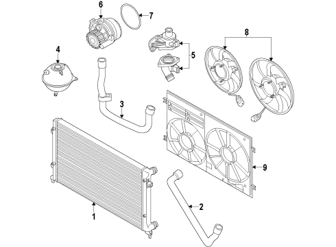 2012 Audi A3 Cooling Fan Diagram 4