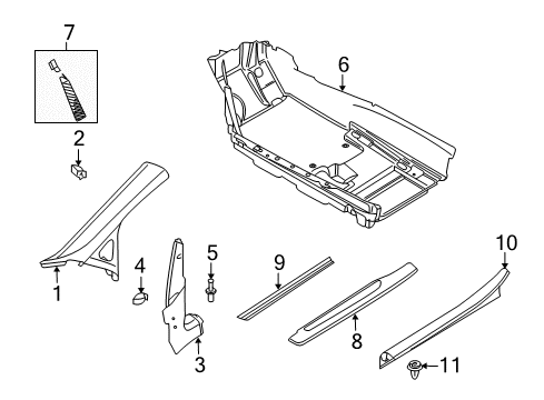 2009 Audi R8 Interior Trim - Pillars