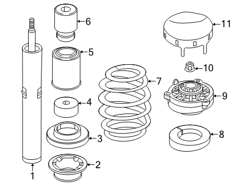 2019 Audi RS5 Struts & Components Diagram 2