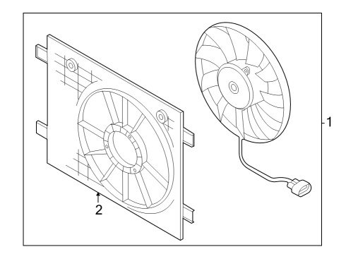 2022 Audi Q4 e-tron Cooling Fan Diagram 2