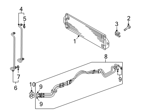 2010 Audi Q7 Hose & Tube Assembly Diagram for 7L6-317-801-F