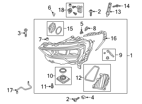 2020 Audi Q3 Headlamps Diagram